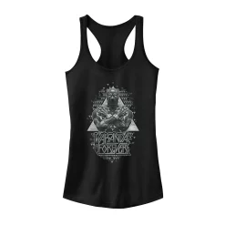Juniors' Marvel Black Panther Geometric Wakanda Forever Tank Top