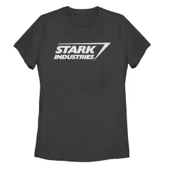 Juniors' Marvel Stark Industries Logo Tee