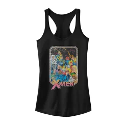 Juniors' Marvel X-Men Retro 70's Iron On Poster Tank Top