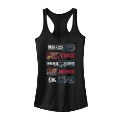 Juniors' Marvel Black Panther Trio Attributes Tank Top