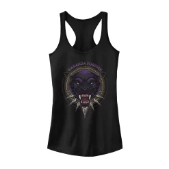 Juniors' Marvel Black Panther Circle Logo Tank Top