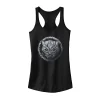 Juniors' Marvel Black Panther Cracked Stone Logo Tank Top