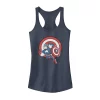 Juniors' Marvel Captain America Cartoon Style Tank Top