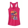 Juniors' Marvel Avengers Cartoon Sound Effects Retro Tank Top