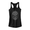 Juniors' Marvel Spider-Man Mask Floral Fill Tank Top -Marvel Clothing store 3935932