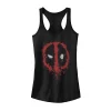 Juniors' Marvel Deadpool Splatter Icon Tank Top -Marvel Clothing store 3935940