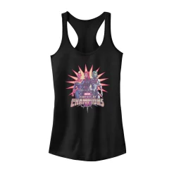 Juniors' Marvel Contest Of Champions Faded Portrait Logo Tank Top