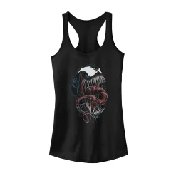 Juniors' Marvel Venom Head Shot Tank Top