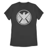 Juniors' Marvel Distressed SHIELD Logo Tee -Marvel Clothing store 3935959