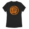 Juniors' Marvel Orange Hue Hulk Icon Tee 1 Juniors' Marvel Orange Hue Hulk Icon Tee -Marvel Clothing store 3935962