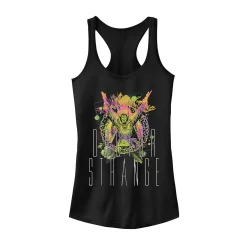 Juniors' Marvel Doctor Strange Gradient Neon Portrait Tank Top