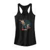 Juniors' Marvel Groot And Rocket Animated Portrait Logo Tank Top -Marvel Clothing store 3935967