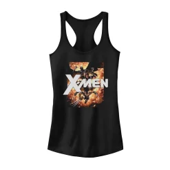 Juniors' Marvel X-Men Explosion Tank Top