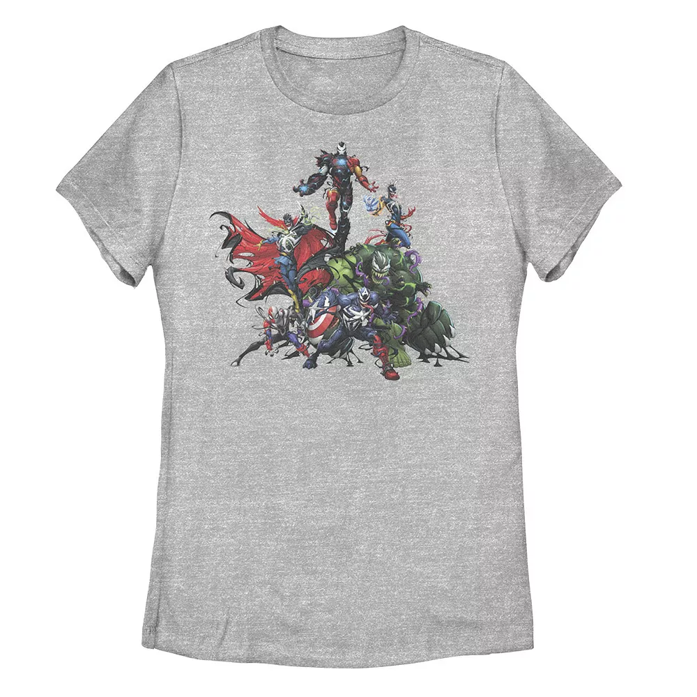 Juniors' Marvel Avengers Venom Group Shot Tee 3 Juniors' Marvel Avengers Venom Group Shot Tee