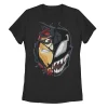 Juniors' Marvel Iron Man Venom Split Face Tee