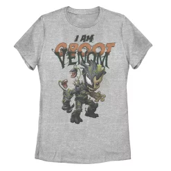 Juniors' Marvel I Am Groot Venom Portrait Tee