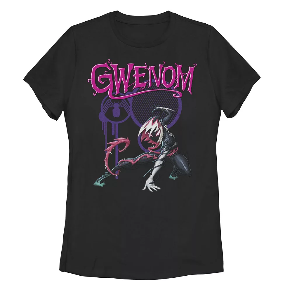 Juniors' Marvel Gwenom Portrait Logo Tee 3 Juniors' Marvel Gwenom Portrait Logo Tee