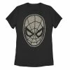 Juniors' Marvel Spider-Man Mask Leopard Fill Tee