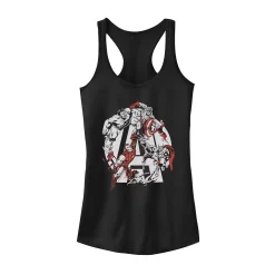 Juniors' Marvel Avengers Vintage Surviving Team Logo Portrait Tank Top