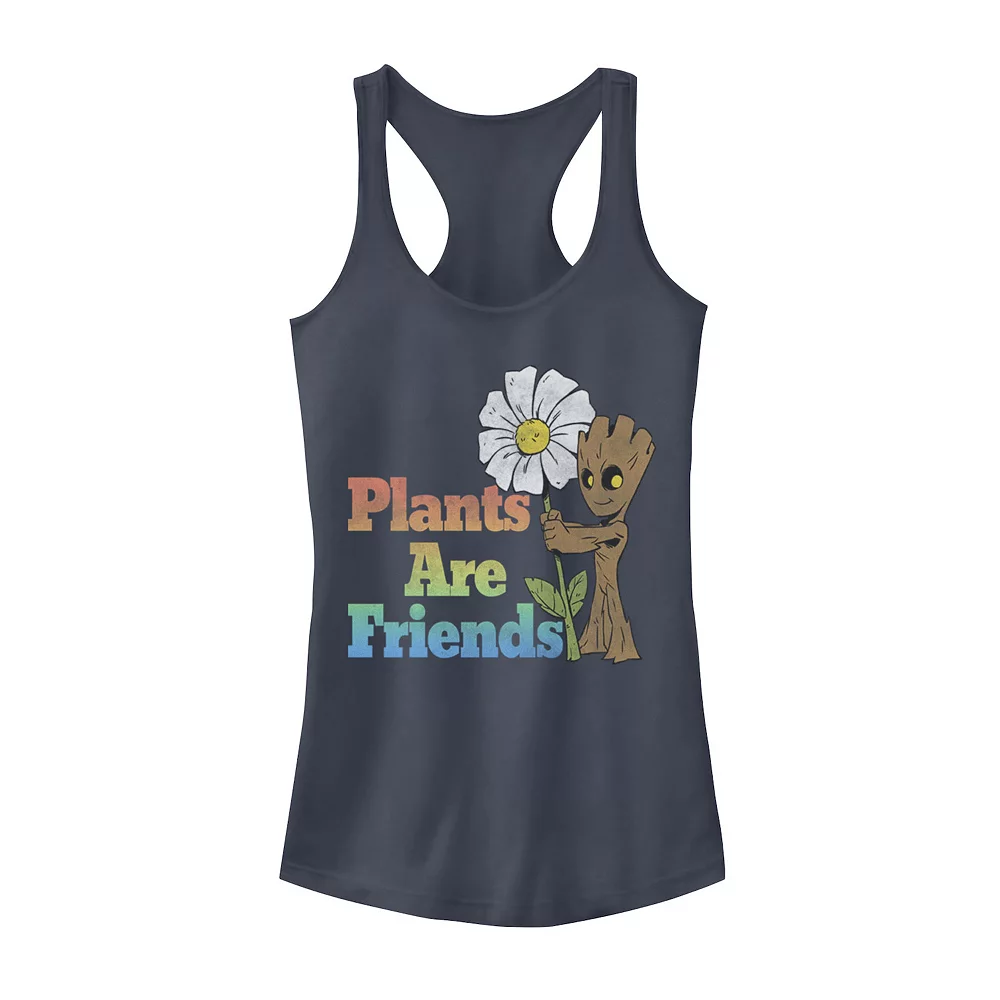 Juniors' Marvel Groot Plants Are Friends Floral Tank Top 3 Juniors' Marvel Groot Plants Are Friends Floral Tank Top
