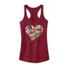 Juniors' Marvel Heart Panels Comic Tank Top -Marvel Clothing store 4628315