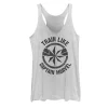 Juniors' Marvel Built Like Captain Marvel Icon Logo Tank Top