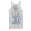 Juniors' Marvel Thanos Cosmic Infinite Power Text Tank Top -Marvel Clothing store 4628329