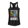 Juniors' Marvel Avengers Father's Day Everyday Heroes Graphic Tank -Marvel Clothing store 4630529