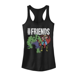 Juniors' Marvel Thor & Hulk Friends Classic Retro Graphic Tank