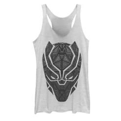 Juniors' Marvel Black Panther Geometric Prism Mask Graphic Tank