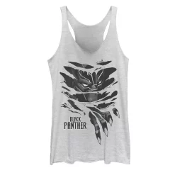 Juniors' Marvel Black Panther Scratch Through Graphic Tank