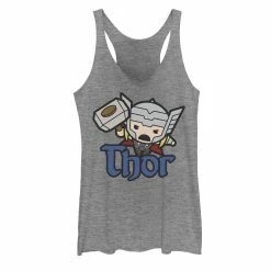 Juniors' Marvel Thor The Mighty Kawaii Cute Jump Graphic Tank
