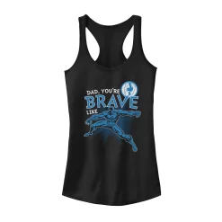 Juniors' Marvel Black Panther Brave Dad Father's Day Graphic Tank