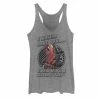 Juniors' Marvel Deadpool Love A Face Like That Hearts Graphic Tank -Marvel Clothing store 4631111