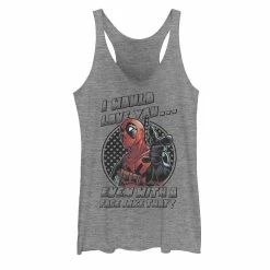 Juniors' Marvel Deadpool Love A Face Like That Hearts Graphic Tank