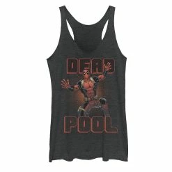 Juniors' Marvel Deadpool All Hands Up Graphic Tank