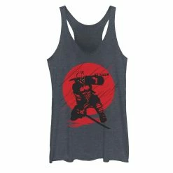 Juniors' Marvel Deadpool Red Moon Samurai Graphic Tank