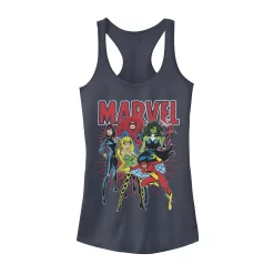 Juniors' Marvel Women Group Shot Graphic Tank