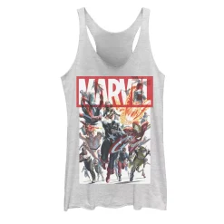 Juniors' Marvel Group Shot Tank Top