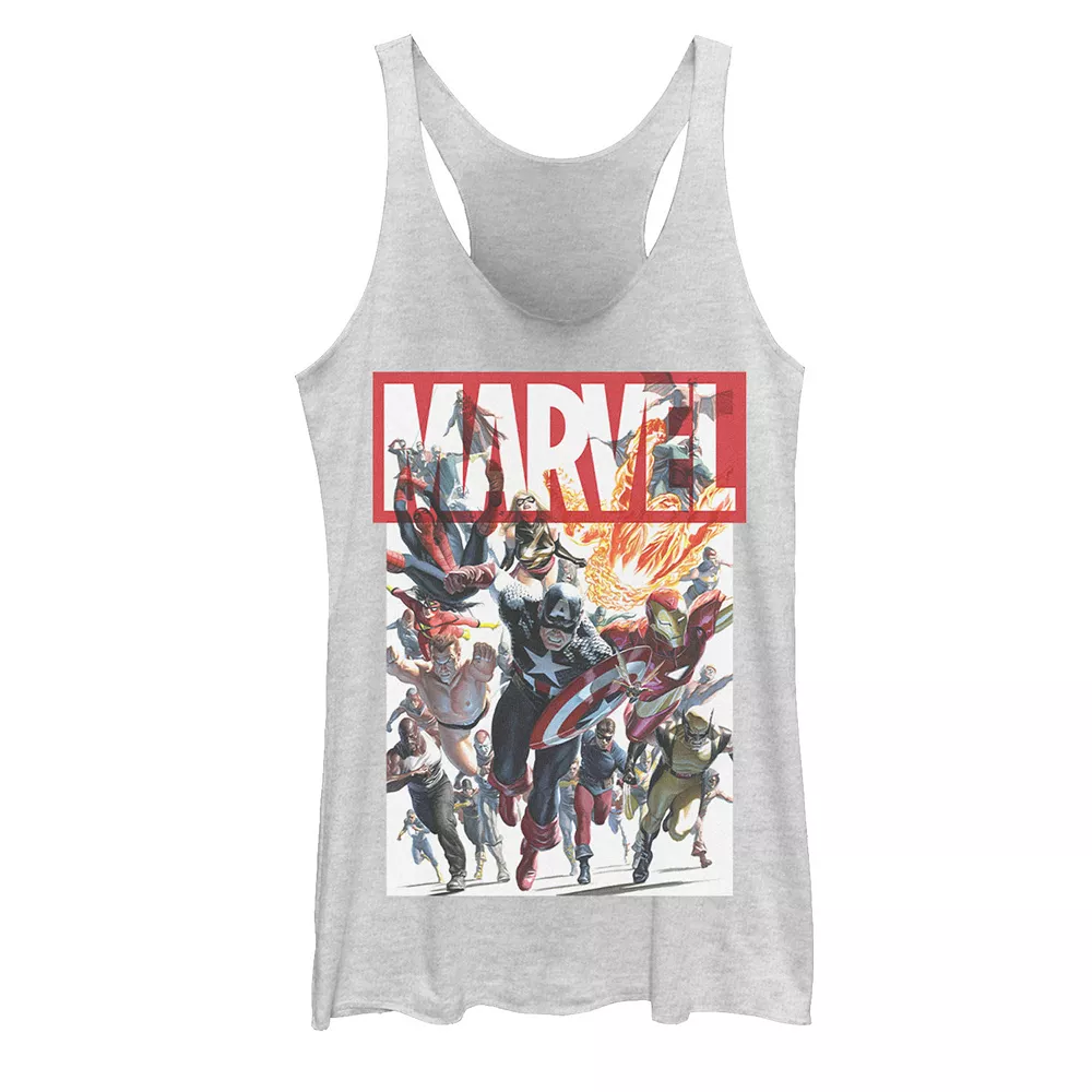 Juniors' Marvel Group Shot Tank Top 3 Juniors' Marvel Group Shot Tank Top