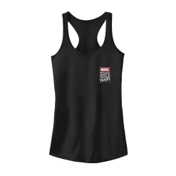 Juniors' Marvel 80 Years Comic Fill Logo Tank Top