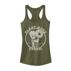 Juniors' Marvel Guardians Of The Galaxy Groot Plant More Trees Tank Top