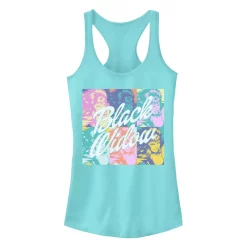 Juniors' Marvel Black Widow Retro Pop Poster Graphic Tank