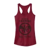 Juniors' Captain Marvel I've Been Training All Year Graphic Tank -Marvel Clothing store 4636450 Scarlet