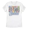Juniors' Marvel Avengers Unite Panels Tee