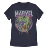 Juniors' Marvel Avengers "The Mighty World Of Marvel" Group Shot Tee -Marvel Clothing store 4942909
