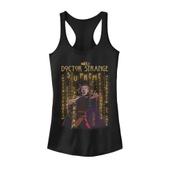 Juniors' Marvel What If Doctor Strange Glyphs Poster Graphic Tank Top