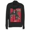 Juniors' Marvel What If Captain America Zombie Cover Cowlneck Pullover -Marvel Clothing store 5528173
