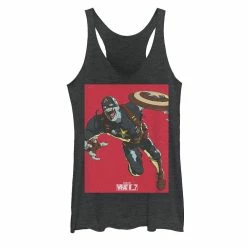 Juniors' Marvel What If Captain America Zombie Cover Tank