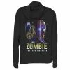 Juniors' Marvel What If Captain America and Watcher Zombie Poster Cowlneck Pullover -Marvel Clothing store 5528293